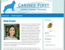 Tablet Screenshot of caninesfirst.com